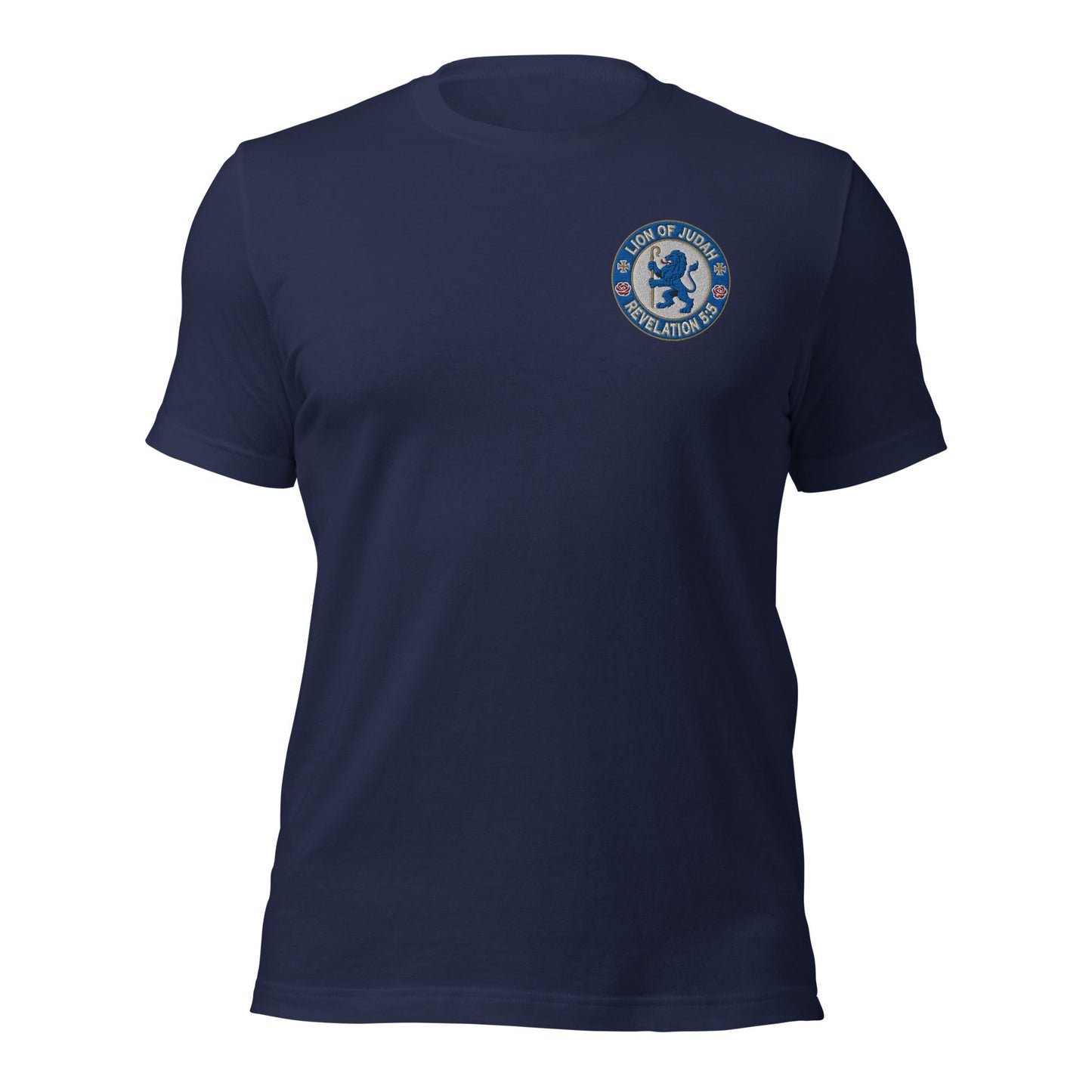 Lion of Judah Embroidered Team T-Shirt - Inken Image