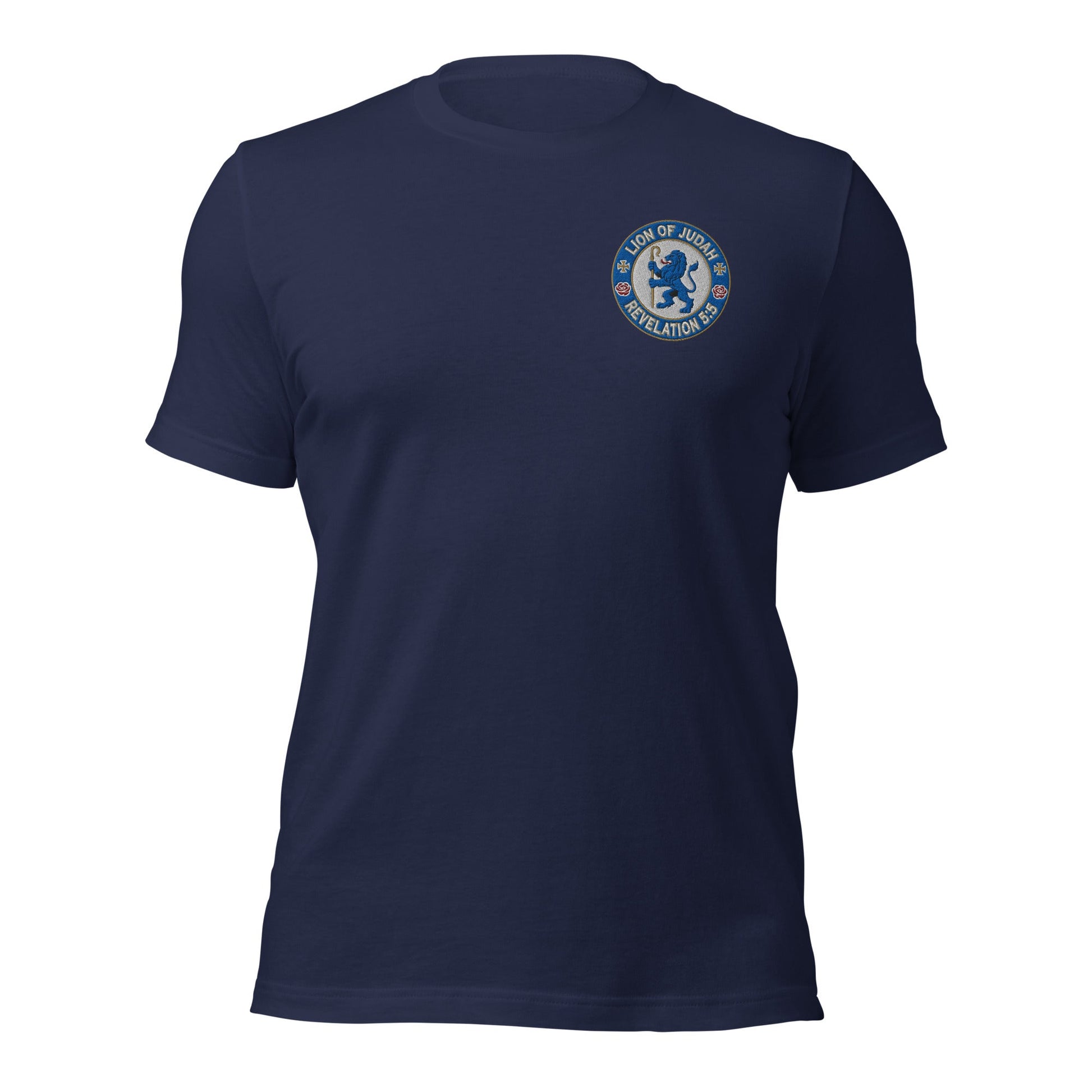 Lion of Judah Embroidered Team T-Shirt - Inken Image