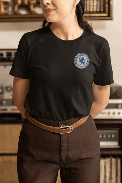 Lion of Judah Embroidered Team T-Shirt - Inken Image