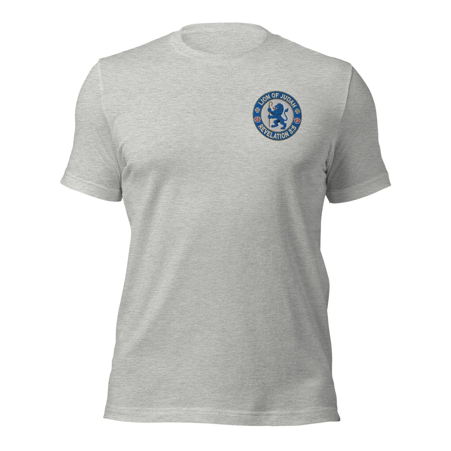 Lion of Judah Embroidered Team T-Shirt - Inken Image