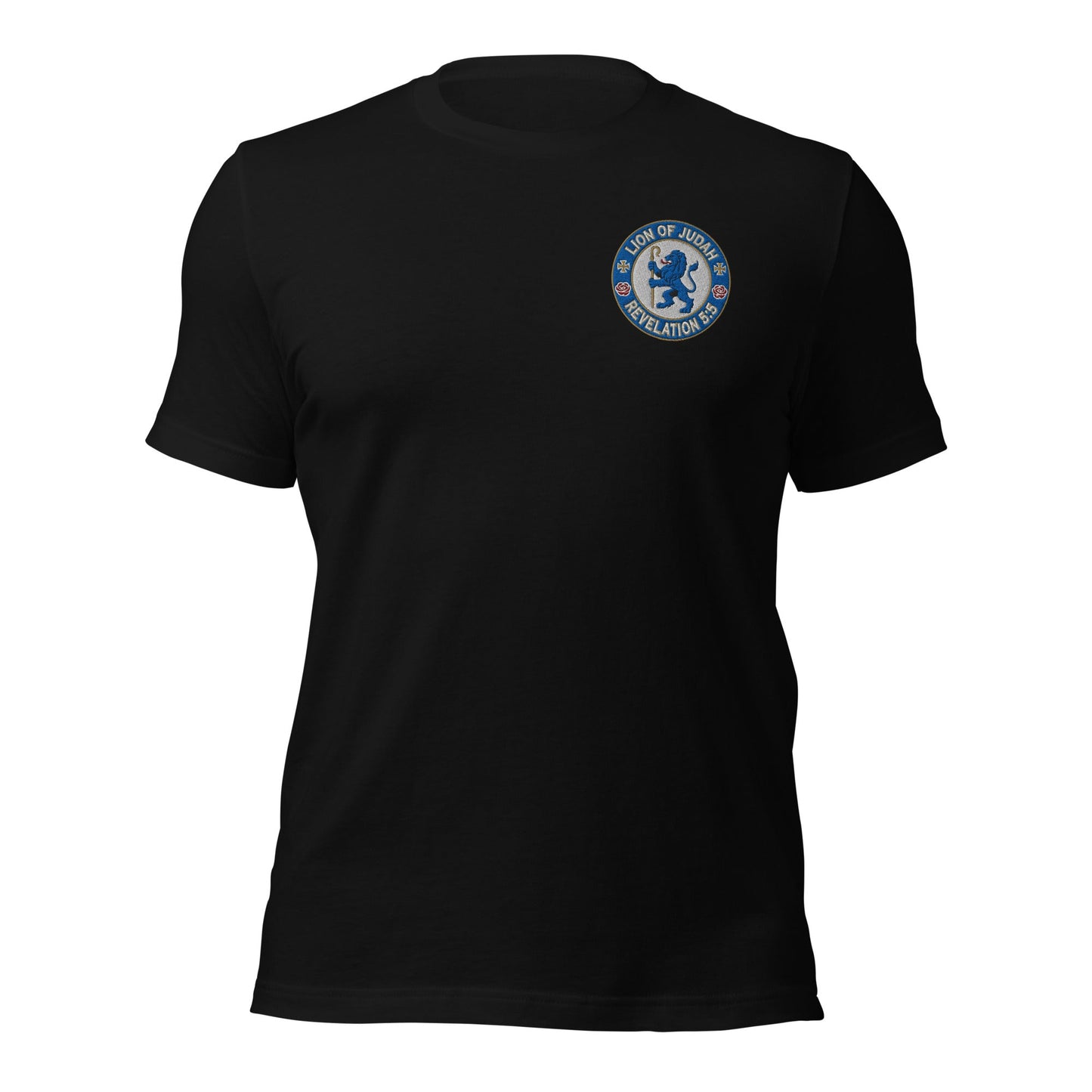 Lion of Judah Embroidered Team T-Shirt - Inken Image