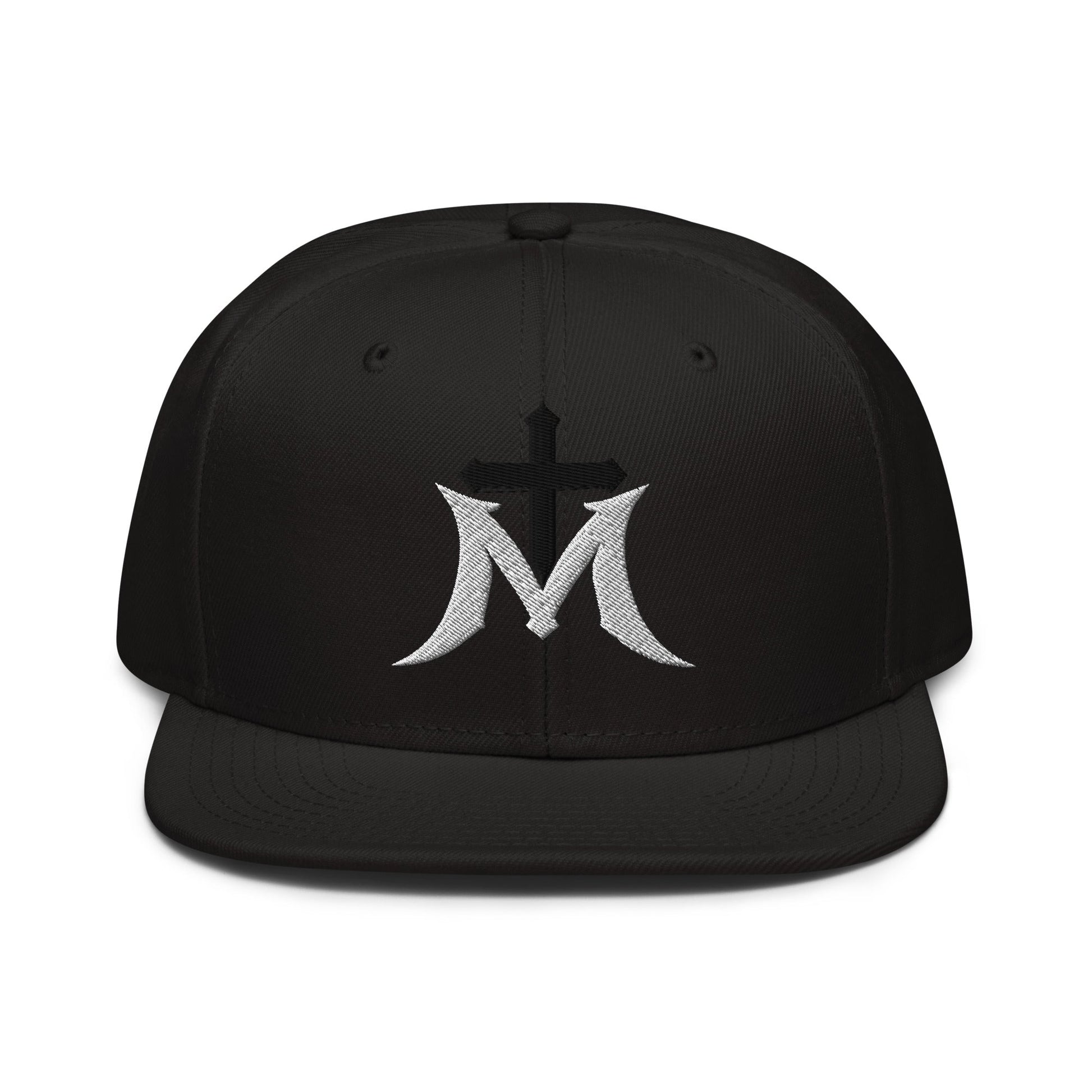 Marian Cross Snapback Virgin Mary Gothic Embroidered Hat - Inken Image