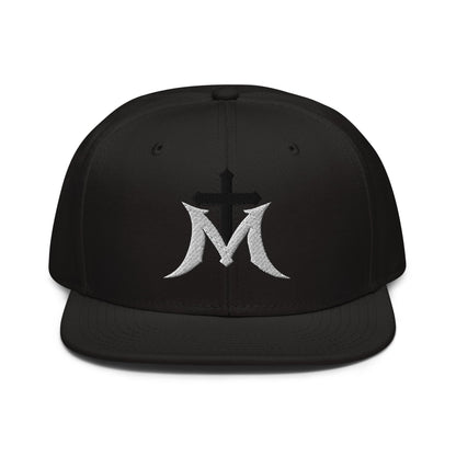 Marian Cross Snapback Virgin Mary Gothic Embroidered Hat - Inken Image