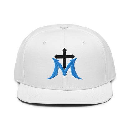 Marian Cross Snapback Virgin Mary Gothic Embroidered Hat - Inken Image