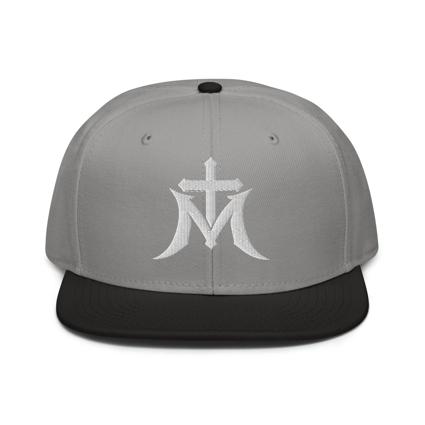 Marian Cross Snapback Virgin Mary Gothic Embroidered Hat - Inken Image