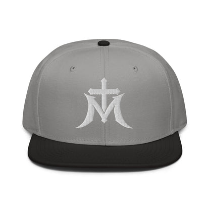 Marian Cross Snapback Virgin Mary Gothic Embroidered Hat - Inken Image