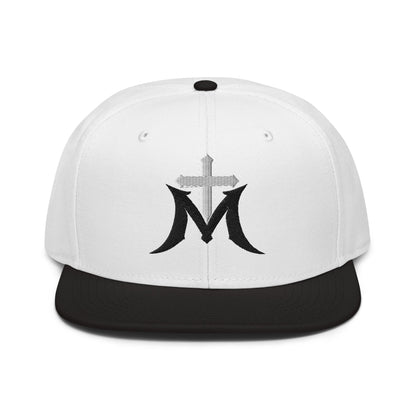 Marian Cross Snapback Virgin Mary Gothic Embroidered Hat - Inken Image