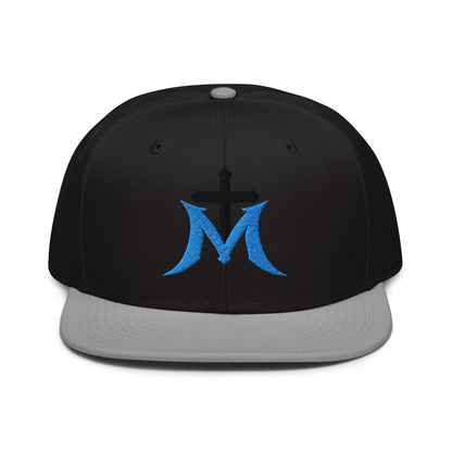 Marian Cross Snapback Virgin Mary Gothic Embroidered Hat - Inken Image