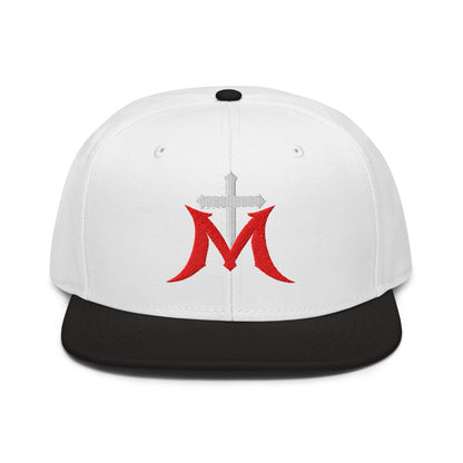 Marian Cross Snapback Virgin Mary Gothic Embroidered Hat - Inken Image