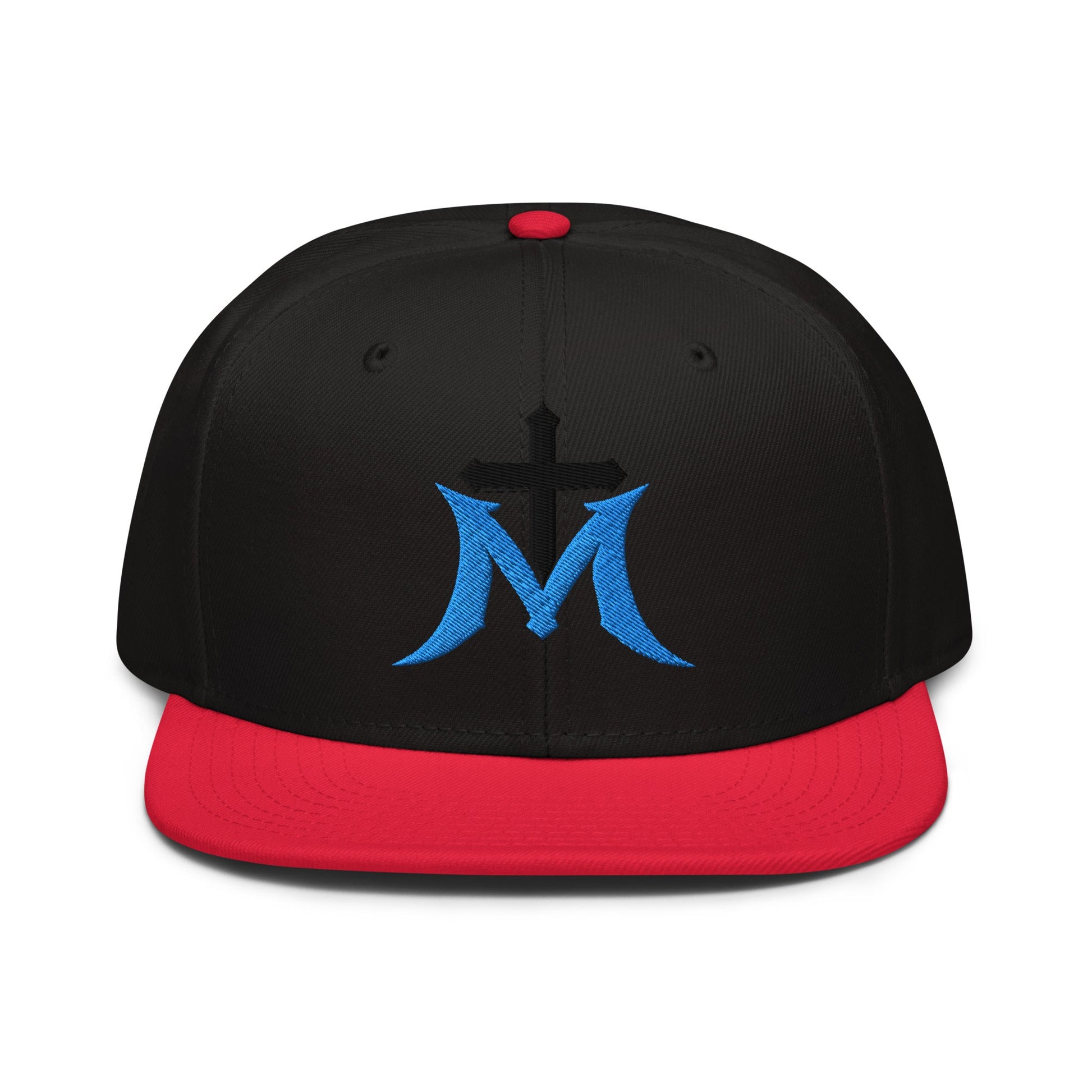 Marian Cross Snapback Virgin Mary Gothic Embroidered Hat - Inken Image