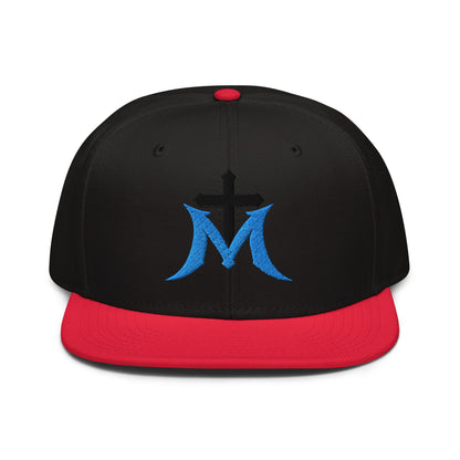 Marian Cross Snapback Virgin Mary Gothic Embroidered Hat - Inken Image