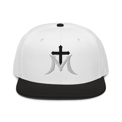 Marian Cross Snapback Virgin Mary Gothic Embroidered Hat - Inken Image