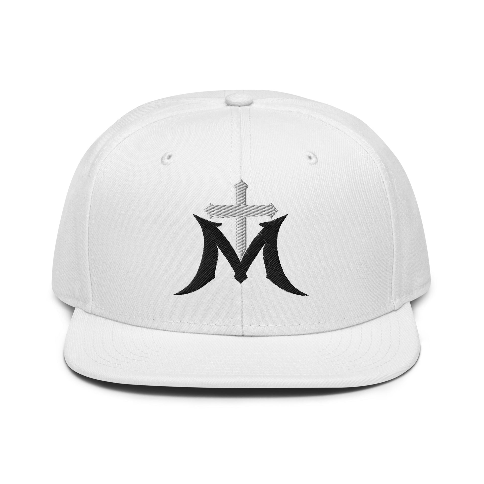 Marian Cross Snapback Virgin Mary Gothic Embroidered Hat - Inken Image