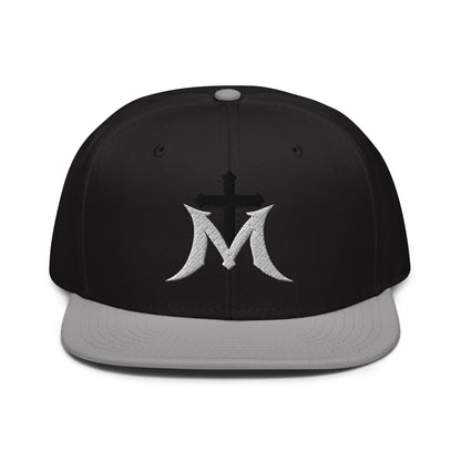 Marian Cross Snapback Virgin Mary Gothic Embroidered Hat - Inken Image