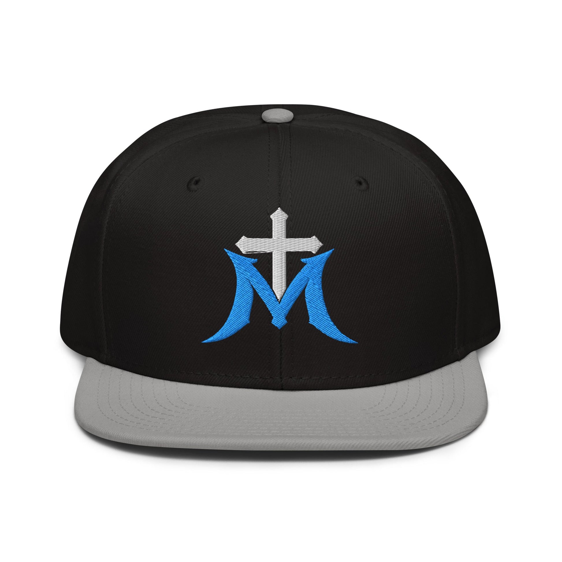 Marian Cross Snapback Virgin Mary Gothic Embroidered Hat - Inken Image