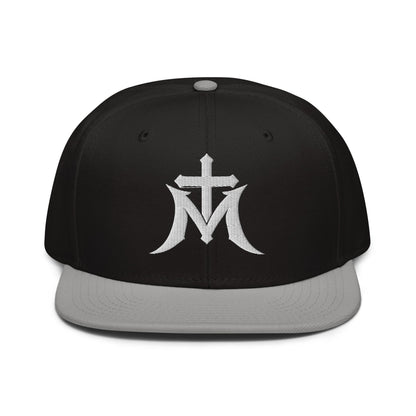 Marian Cross Snapback Virgin Mary Gothic Embroidered Hat - Inken Image