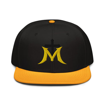 Marian Cross Snapback Virgin Mary Gothic Embroidered Hat - Inken Image