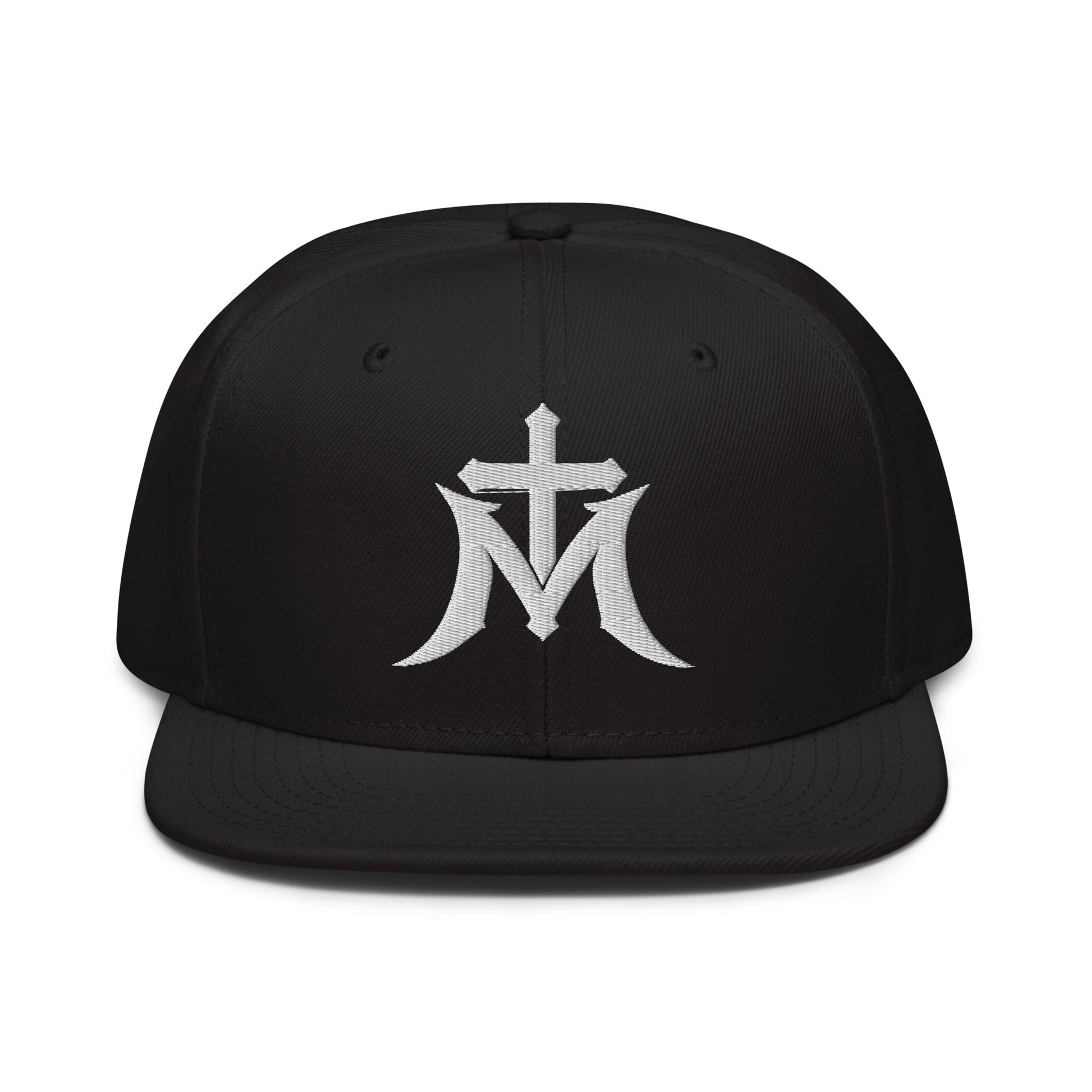 Marian Cross Snapback Virgin Mary Gothic Embroidered Hat - Inken Image