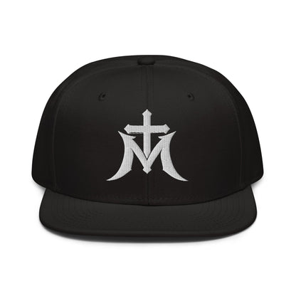 Marian Cross Snapback Virgin Mary Gothic Embroidered Hat - Inken Image