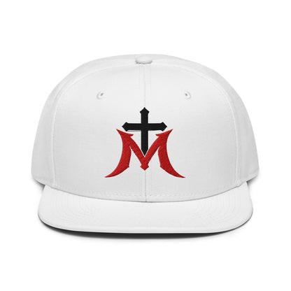 Marian Cross Snapback Virgin Mary Gothic Embroidered Hat - Inken Image