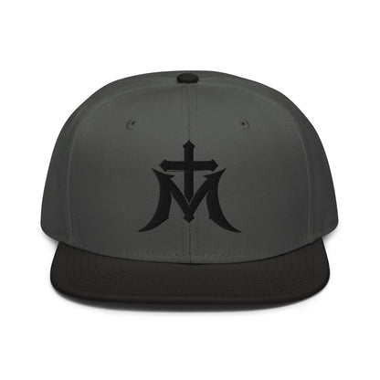 Marian Cross Snapback Virgin Mary Gothic Embroidered Hat - Inken Image
