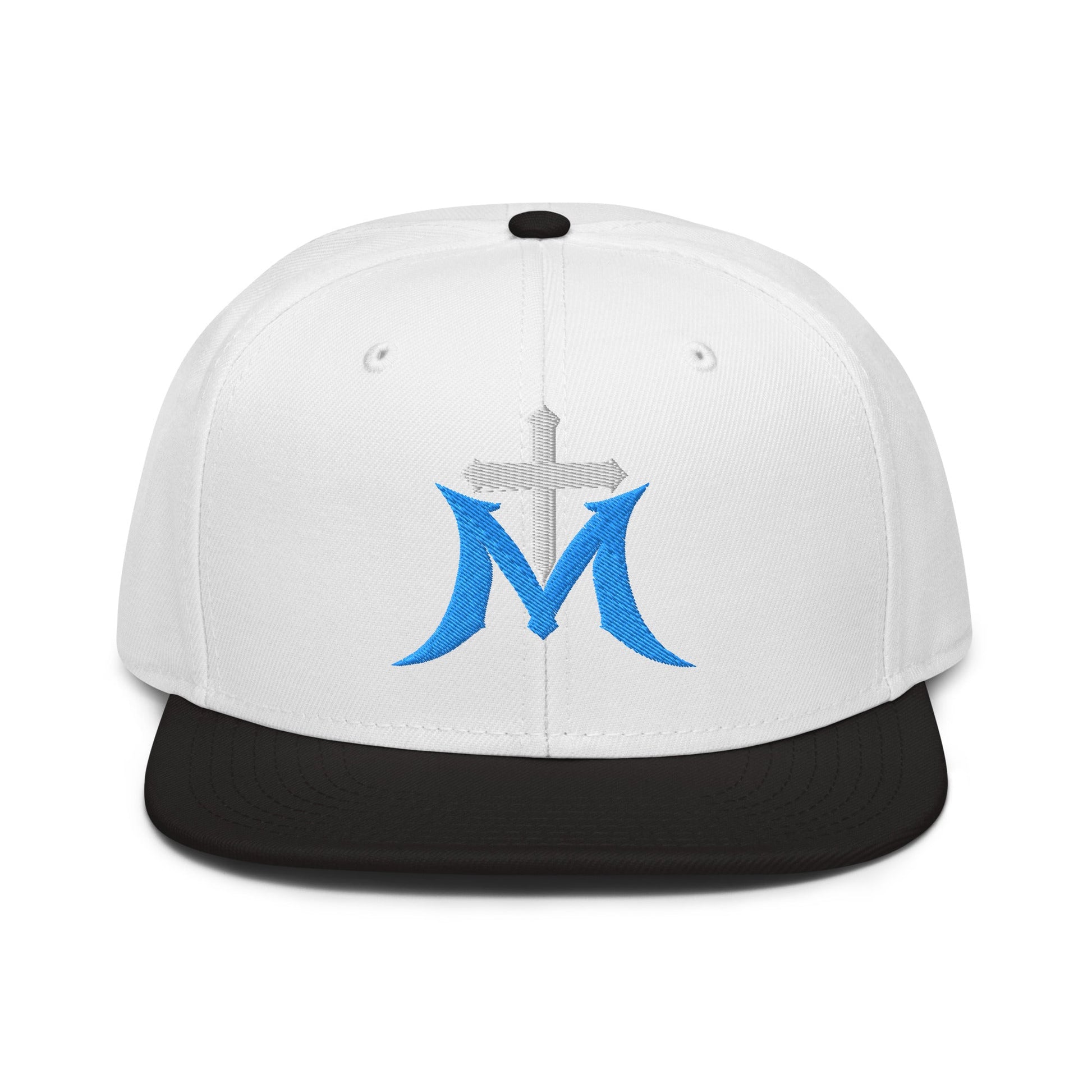 Marian Cross Snapback Virgin Mary Gothic Embroidered Hat - Inken Image