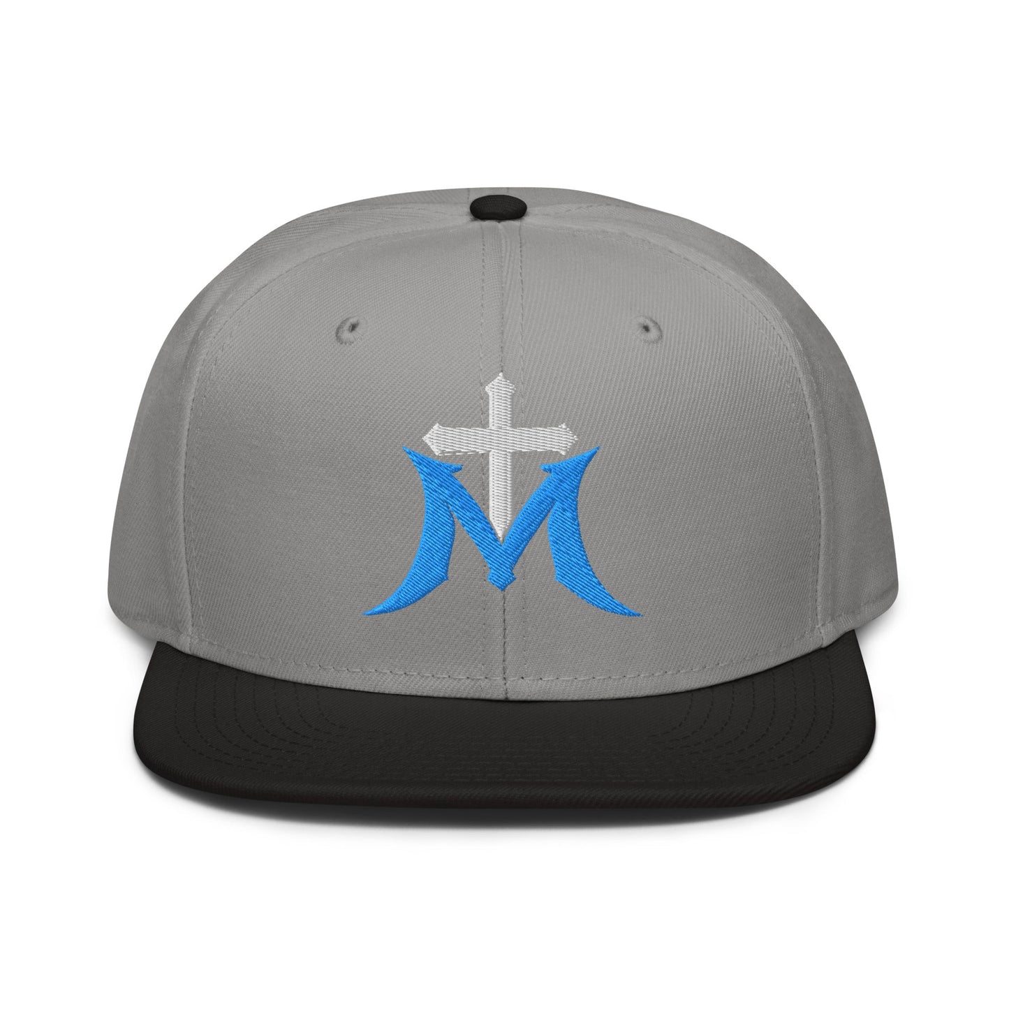 Marian Cross Snapback Virgin Mary Gothic Embroidered Hat - Inken Image