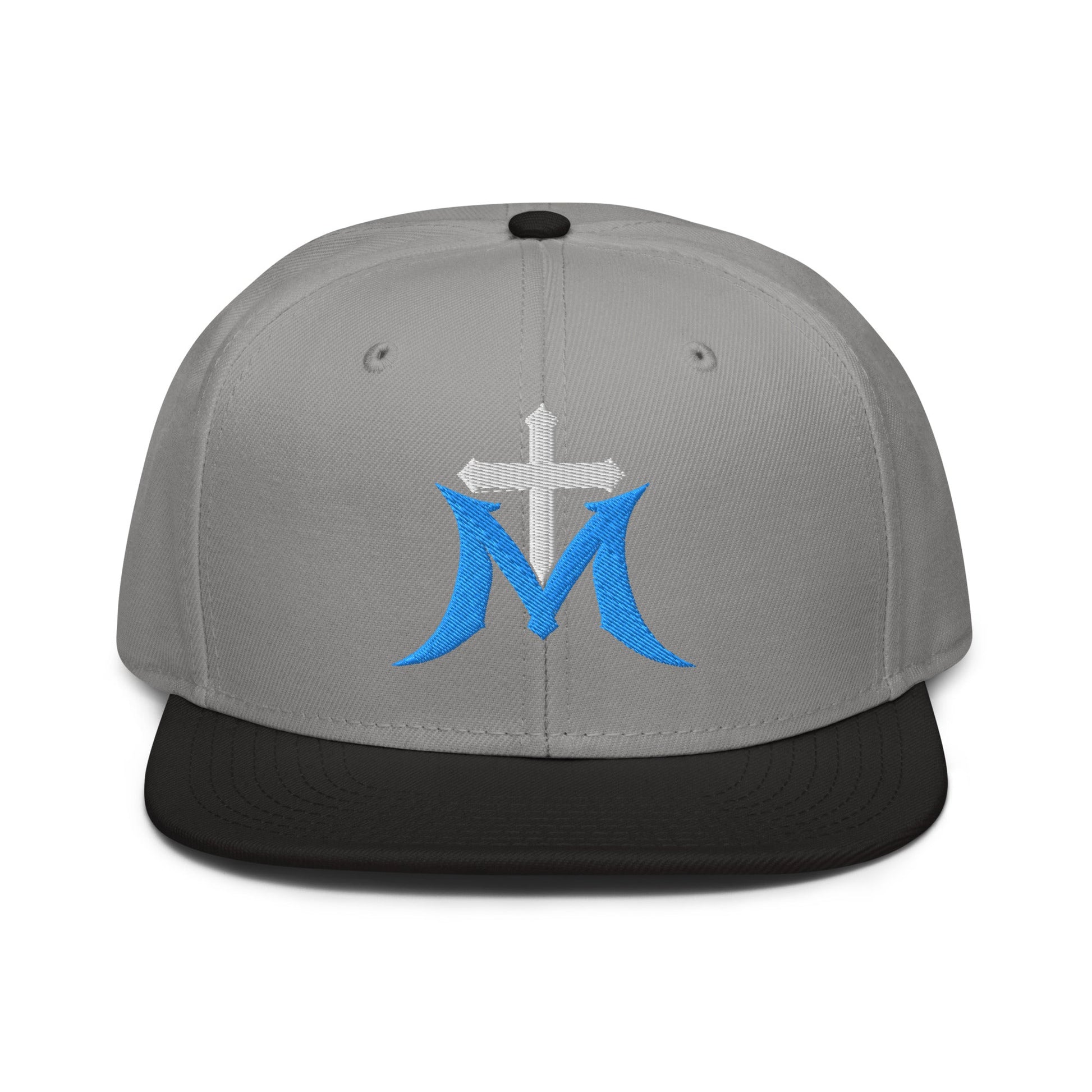 Marian Cross Snapback Virgin Mary Gothic Embroidered Hat - Inken Image