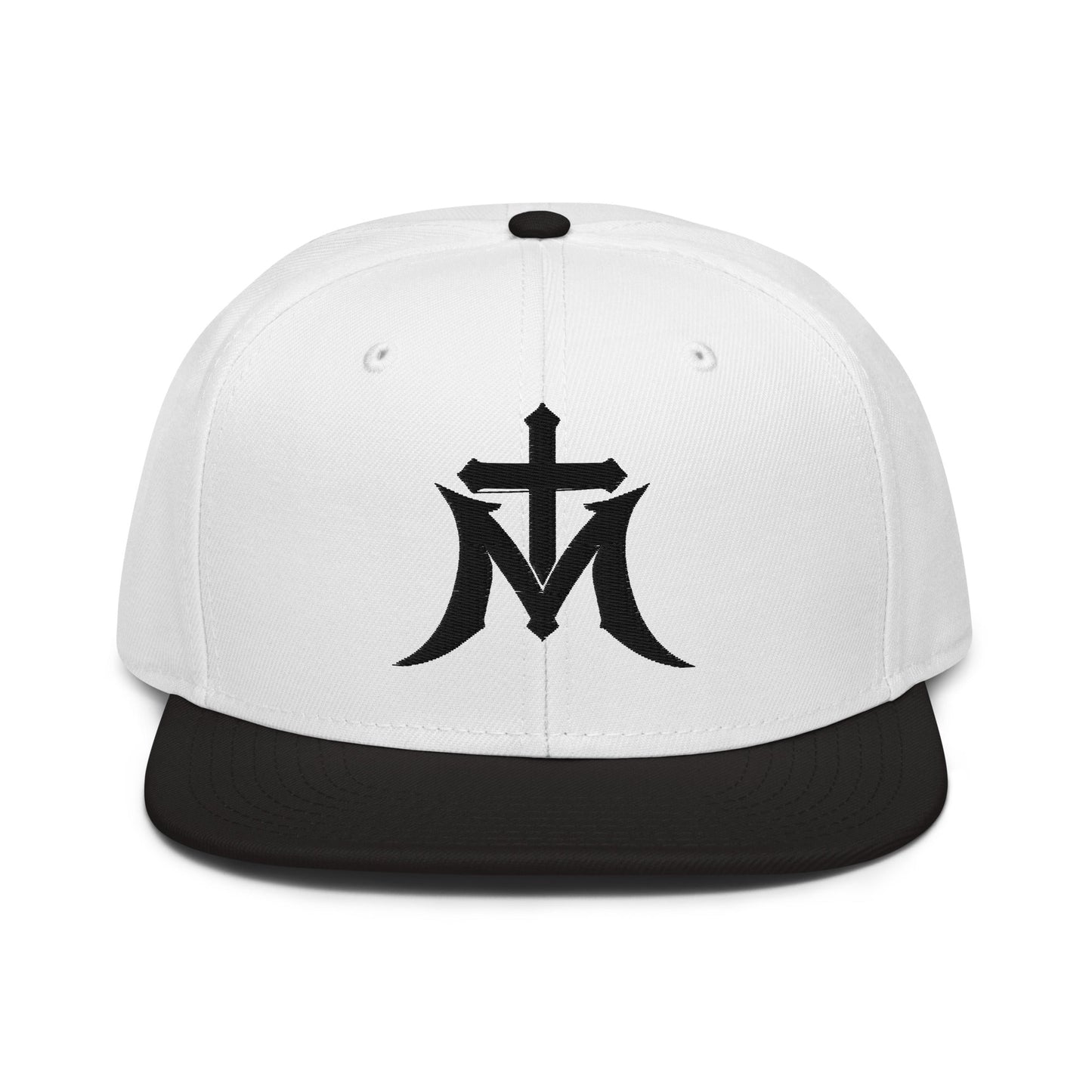 Marian Cross Snapback Virgin Mary Gothic Embroidered Hat - Inken Image