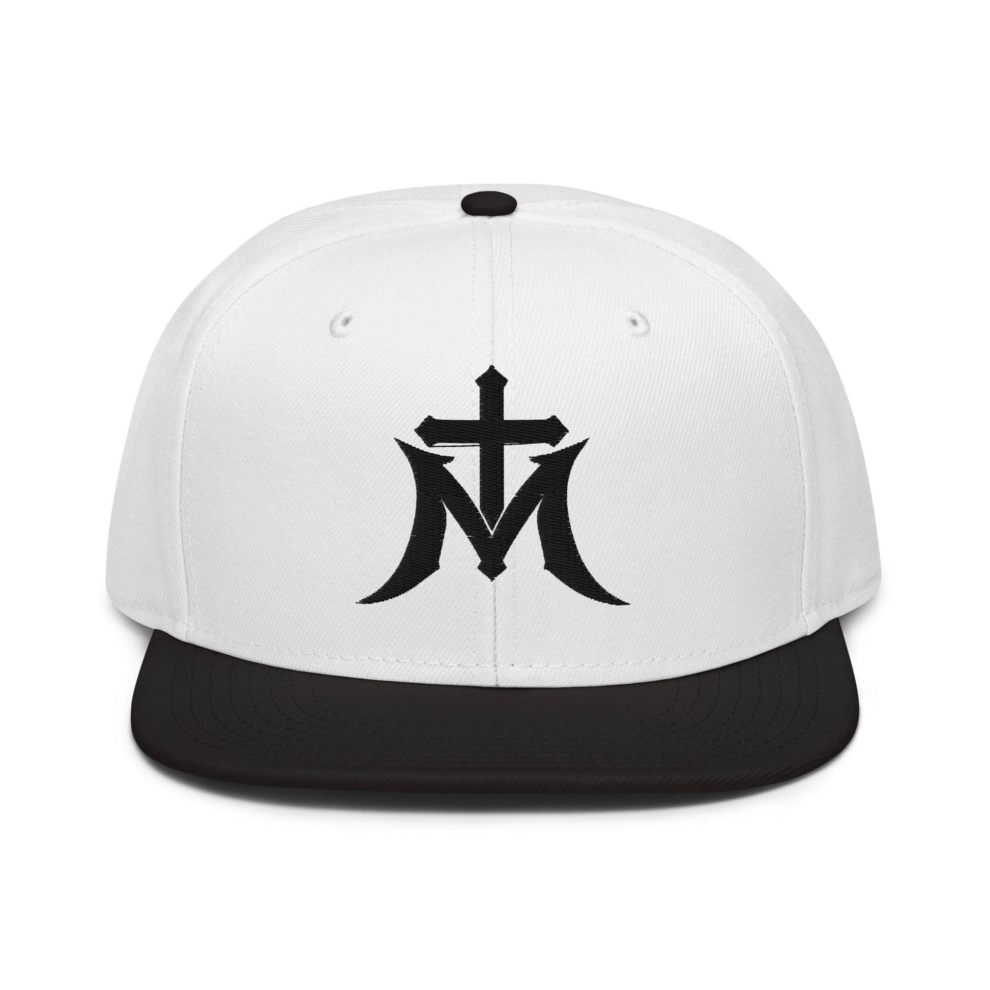Marian Cross Snapback Virgin Mary Gothic Embroidered Hat - Inken Image