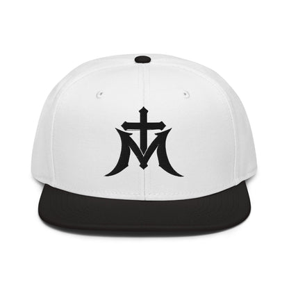 Marian Cross Snapback Virgin Mary Gothic Embroidered Hat - Inken Image