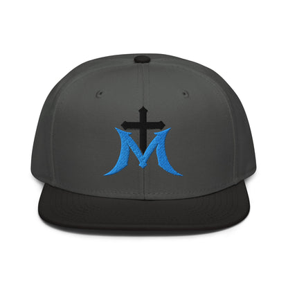 Marian Cross Snapback Virgin Mary Gothic Embroidered Hat - Inken Image