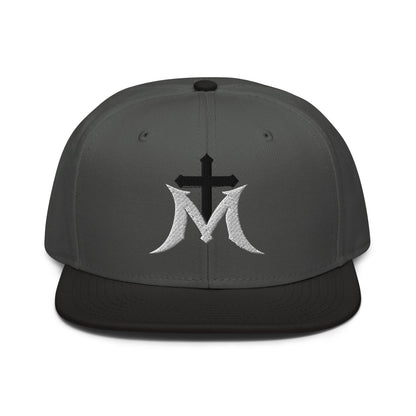 Marian Cross Snapback Virgin Mary Gothic Embroidered Hat - Inken Image