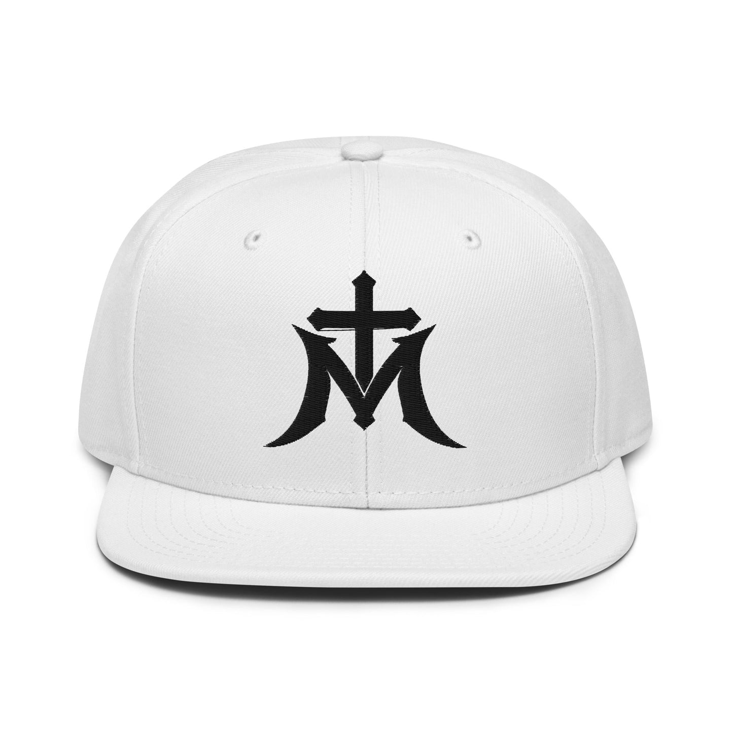 Marian Cross Snapback Virgin Mary Gothic Embroidered Hat - Inken Image