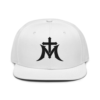 Marian Cross Snapback Virgin Mary Gothic Embroidered Hat - Inken Image