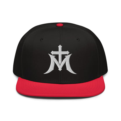 Marian Cross Snapback Virgin Mary Gothic Embroidered Hat - Inken Image