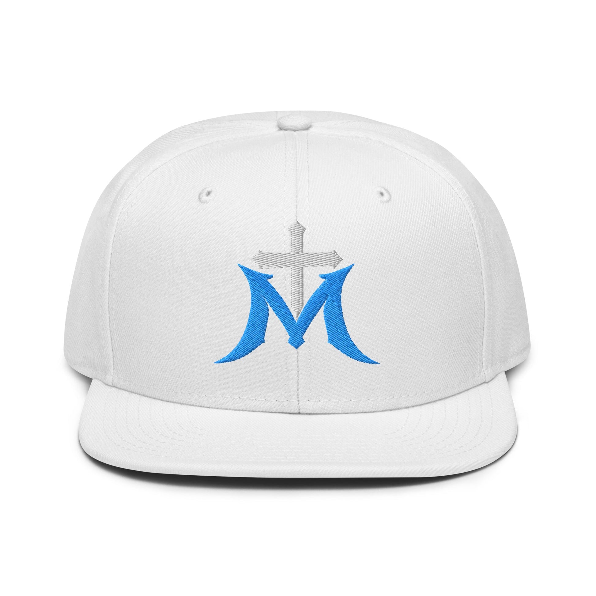 Marian Cross Snapback Virgin Mary Gothic Embroidered Hat - Inken Image