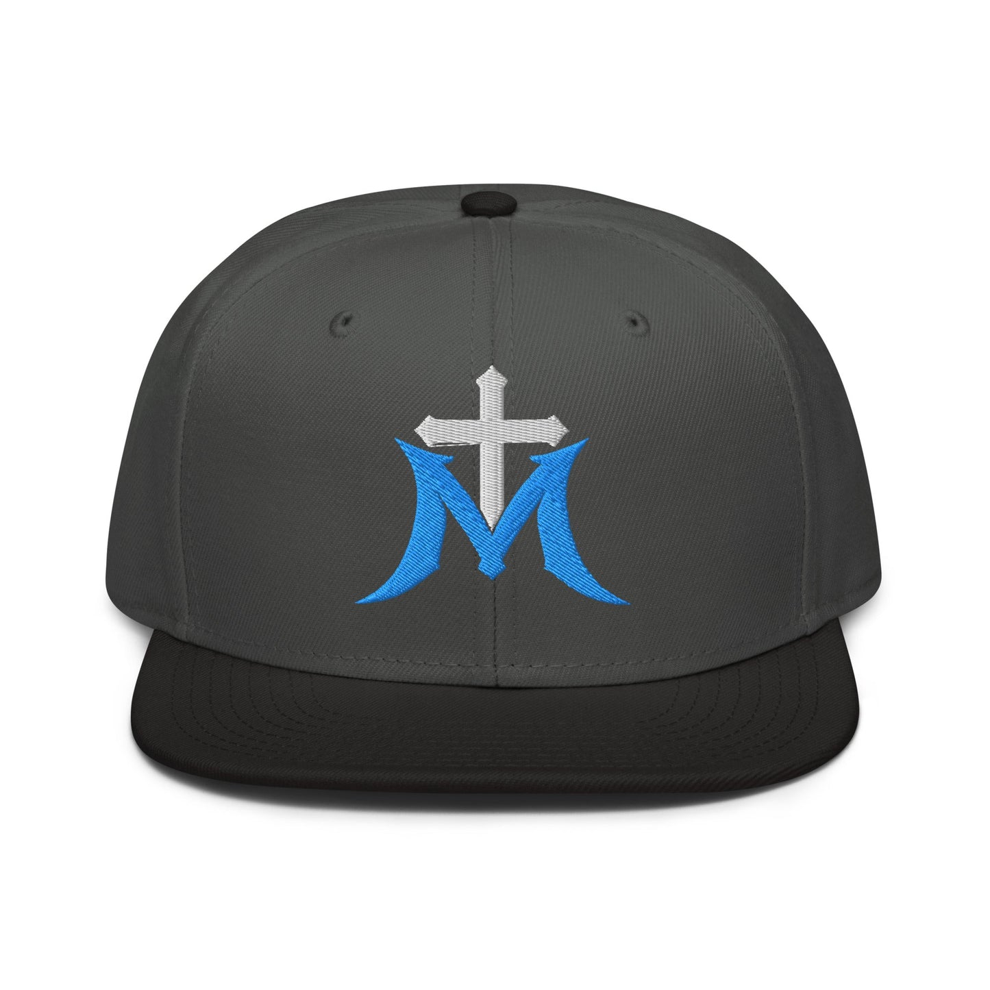 Marian Cross Snapback Virgin Mary Gothic Embroidered Hat - Inken Image