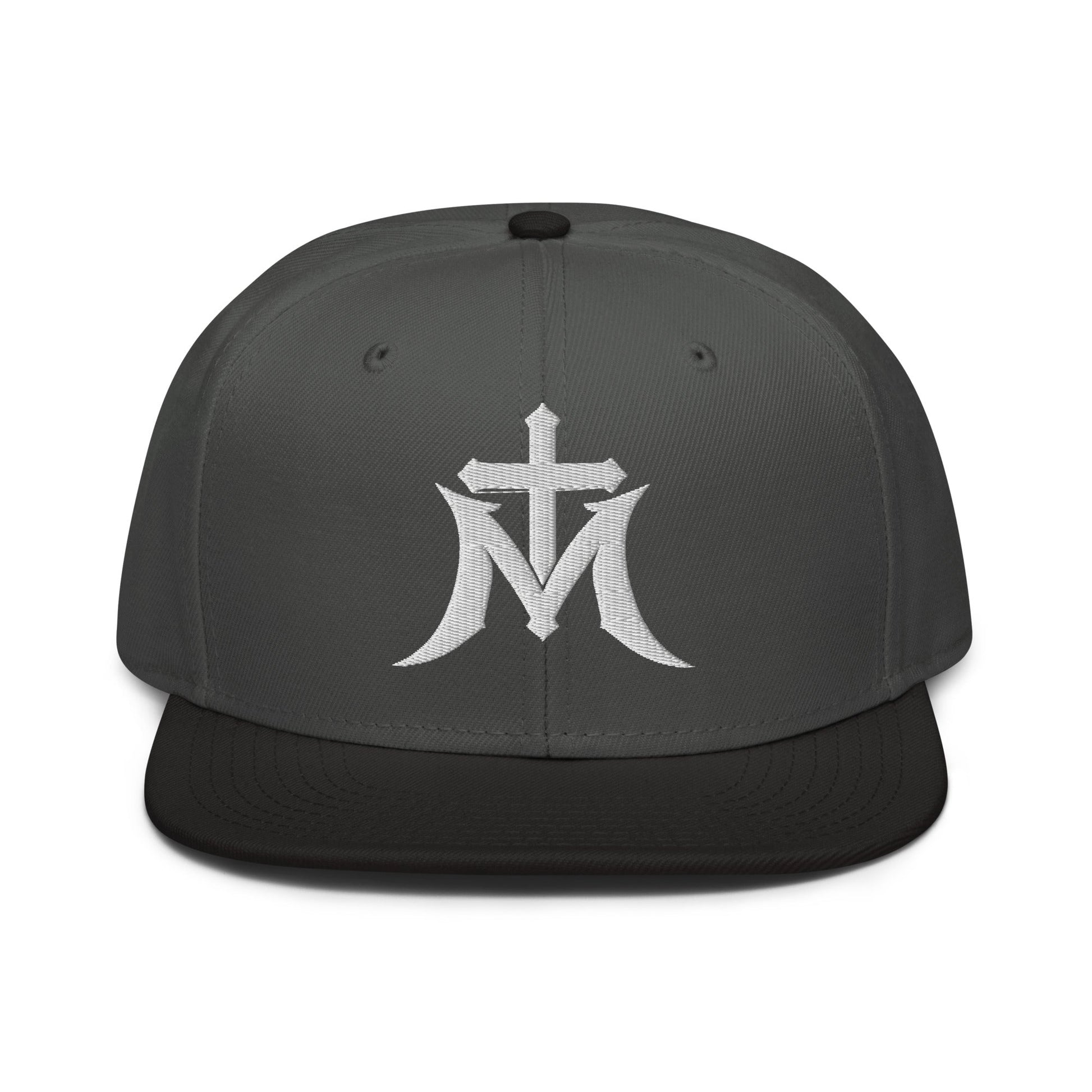 Marian Cross Snapback Virgin Mary Gothic Embroidered Hat - Inken Image