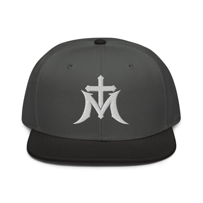 Marian Cross Snapback Virgin Mary Gothic Embroidered Hat - Inken Image
