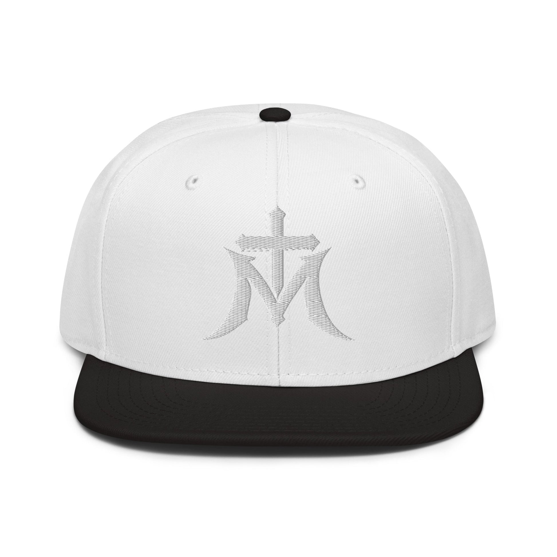 Marian Cross Snapback Virgin Mary Gothic Embroidered Hat - Inken Image