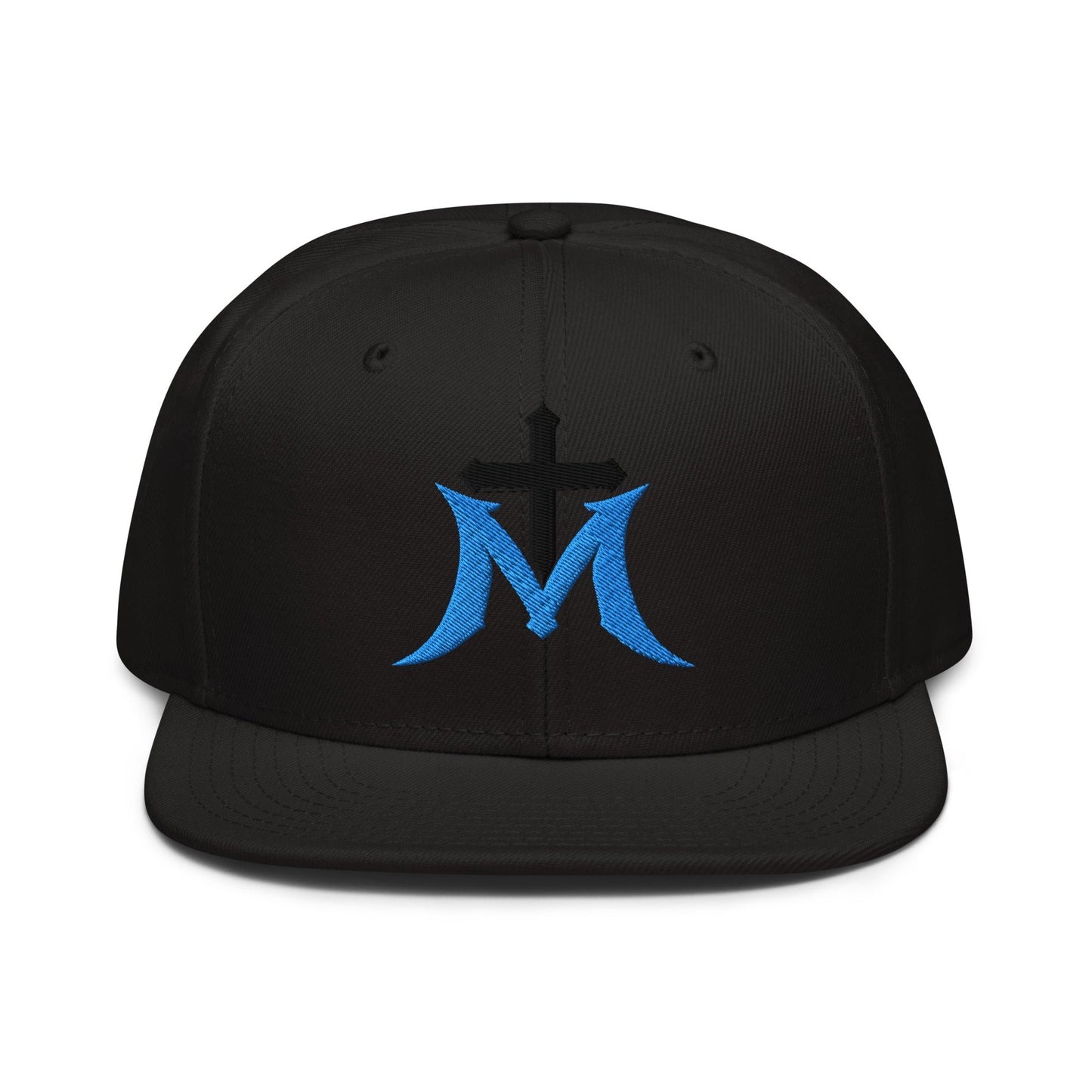 Marian Cross Snapback Virgin Mary Gothic Embroidered Hat - Inken Image
