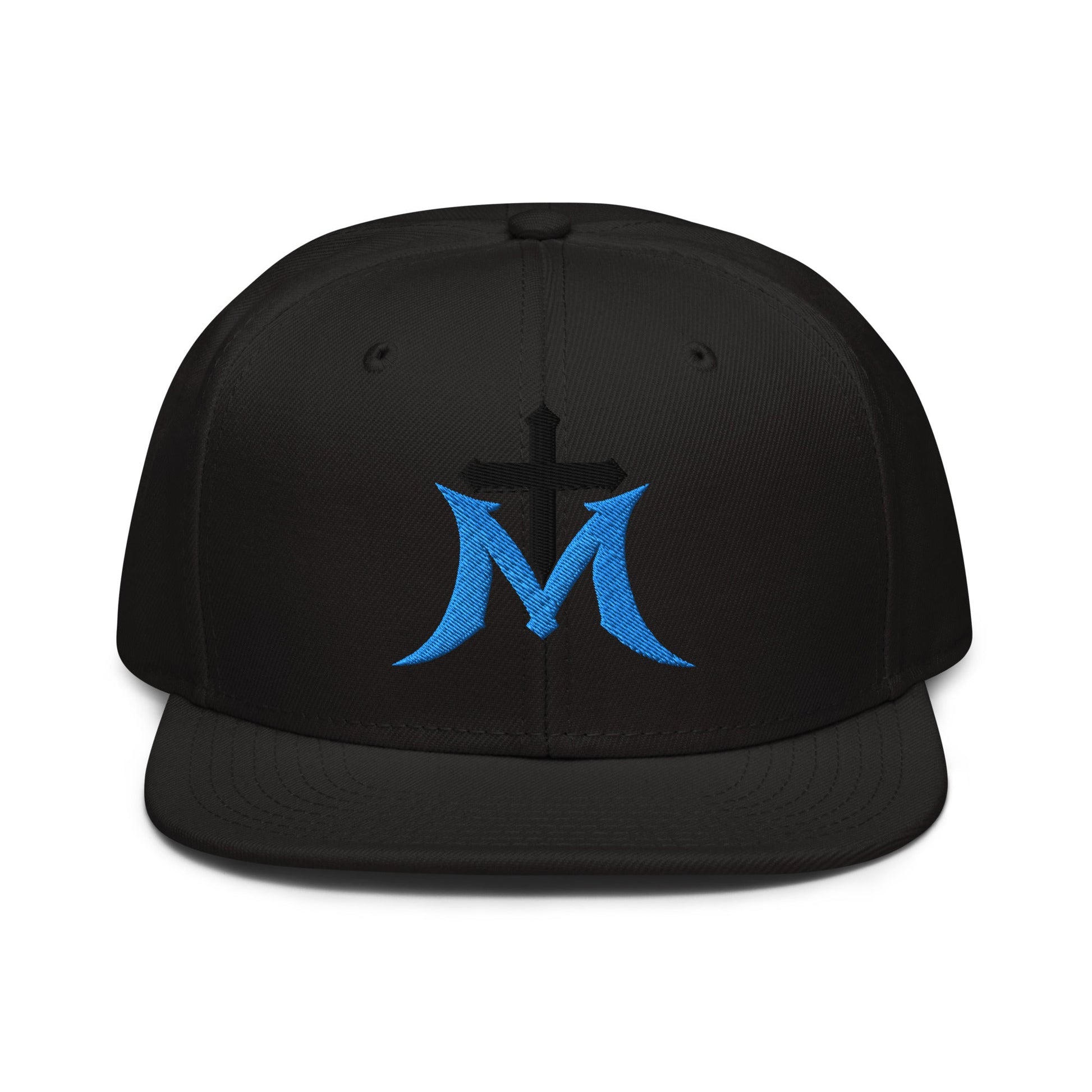 Marian Cross Snapback Virgin Mary Gothic Embroidered Hat - Inken Image