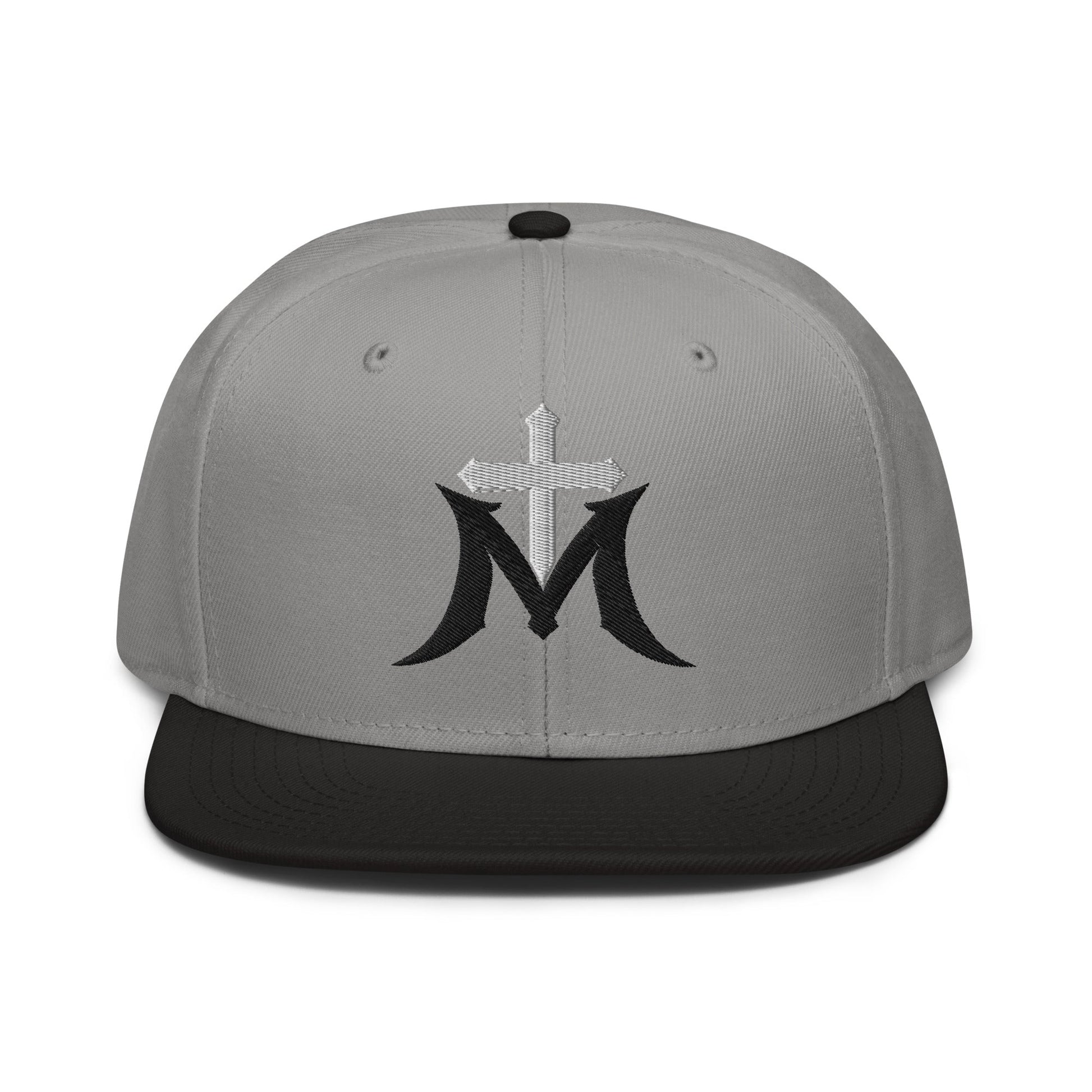 Marian Cross Snapback Virgin Mary Gothic Embroidered Hat - Inken Image