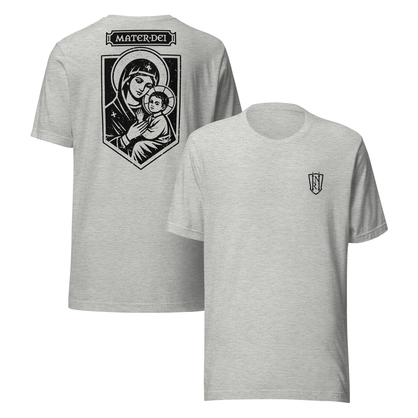 Mater Dei, Mother Mary and Baby Jesus Icon Graphic T-Shirt - Inken Image