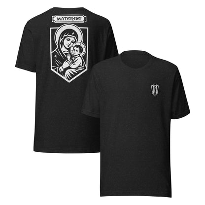 Mater Dei, Mother Mary and Baby Jesus Icon Graphic T-Shirt - Inken Image