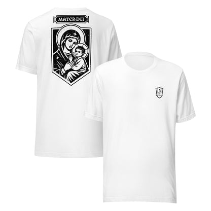 Mater Dei, Mother Mary and Baby Jesus Icon Graphic T-Shirt - Inken Image
