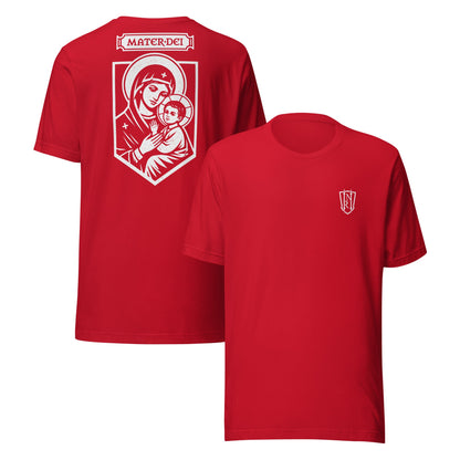 Mater Dei, Mother Mary and Baby Jesus Icon Graphic T-Shirt - Inken Image