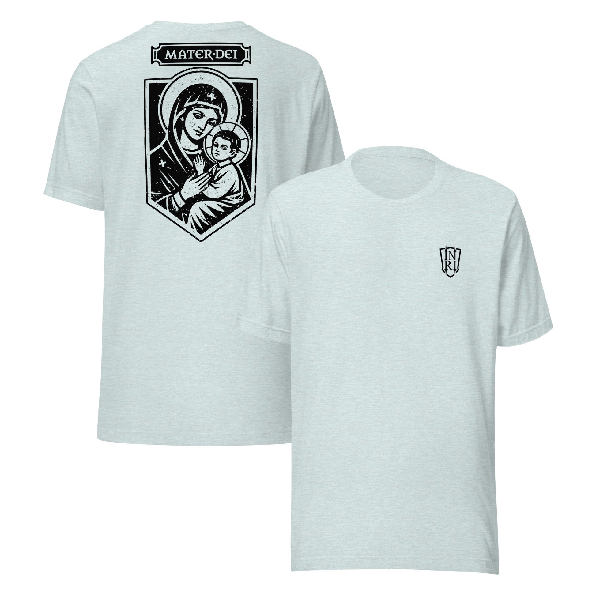 Mater Dei, Mother Mary and Baby Jesus Icon Graphic T-Shirt - Inken Image