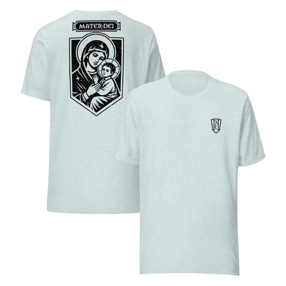 Mater Dei, Mother Mary and Baby Jesus Icon Graphic T-Shirt - Inken Image